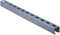 WALRAVEN BIS RAPIDSTRUT MONTAGERAIL UNIVERSEEL 41X41X2,5MM MET GATENPATROON RVS 6 METER (VOOR OPHANGING EN ONDERSTEUNING) 6507647