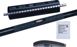 3M HDCW KRIMPMANCHET KRIMPBAND LENGTE 250MM WANDDIKTE 3.2MM VOOR BUITENDIAMETER KABEL 25 80MM BINNENDIAMETER NA INKRIMPING 23.012MM BINNENDIAMETER VOOR INKRIMPING 100MM HALOGEENVRIJ UV- 7000061434