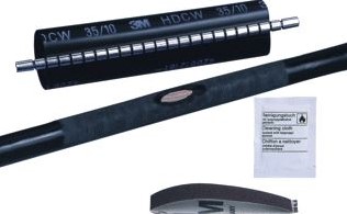 3M HDCW KRIMPMANCHET KRIMPBAND LENGTE 250MM WANDDIKTE 3.2MM VOOR BUITENDIAMETER KABEL 30 110MM BINNENDIAMETER NA INKRIMPING 32.004MM BINNENDIAMETER VOOR INKRIMPING 145.034MM HALOGEENVRI 7000061439