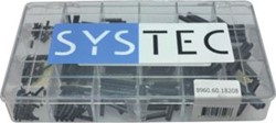 SYSTEC ASSORTIMENTSDOOS BEVESTIGINGSMAT. UITVOERING LEEG INHOUD STAAL 418 DELEN