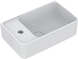 IDEAL STANDARD STRADA II FONTEIN 45 CM MET KRAANGAT LINKS EN OVERLOOP WIT IDEALPLUS T2995MA