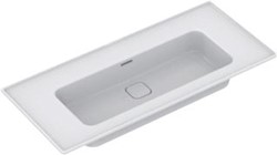 IDEAL STANDARD STRADA II WASTAFEL 104 CM ZONDER KRAANGAT MET OVERLOOP WIT T363501