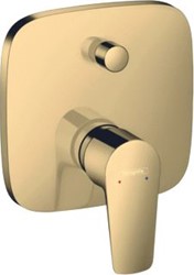 HANSGROHE BADMENGKRAAN MET ZEKERHEIDSCOMBINATIE TALIS E 1-GREEPS INBOUW GEPOLIJST GOUD OPTIEK 71474990