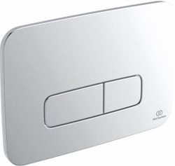 IDEAL STANDARD OLEAS M3 SOFTSQUARE BEDIENINGSPANEEL DUALFLUSH CHROOM R0123AA
