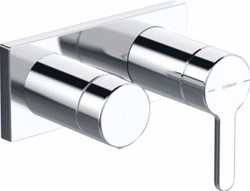 HANSA DESIGNO MATRIX AFBOUWDEEL VOOR 2-GATS INBOUW WANDKRAAN MET 2-WEG OMSTELLING CHROOM 44519583