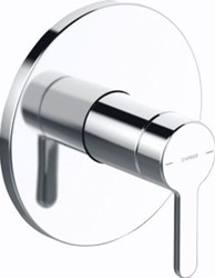 HANSA DESIGNO AFBOUWDEEL ROND MET DECORSET VOOR INBOUW DOUCHEKRAAN ZONDER OMSTEL CHROOM 81109563