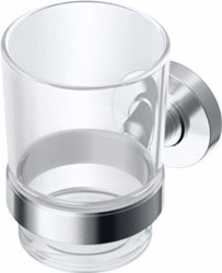 IDEAL STANDARD IOM GLASHOUDER MET DRINKGLAS HELDER CHROOM A9121AA