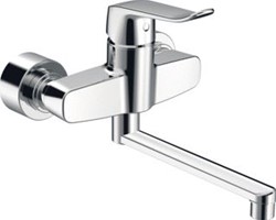 HANSA CLINICA WASTAFELWANDMENGKRAAN DRAAIBARE UITLOOP (120Â°/60Â°/0Â°); SPRONG 277 MM EXCENTRISCH S-KOPPELINGEN LANGE HENDEL 01536283