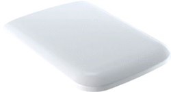 GEBERIT ICON CLOSETZITTING MET DEKSEL VIERKANT SOFTCLOSE QUICK-RELEASE DUROPLAST WIT (MONTAGE VAN BOVENAF) 500.837.01.1