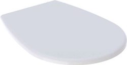 GEBERIT RENOVA CLOSETZITTING MET DEKSEL RVS SCHARNIEREN DUROPLAST WIT (MONTAGE VAN ONDEREN) 572165000