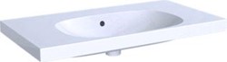 GEBERIT ACANTO WASTAFEL 1X WASKOM OVERLOOP KERAMIEK VUILAFSTOTEND 900 X 482 X 168MM (BXDXH) WIT (EASY FAST FIX) 500.624.01.8