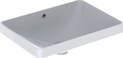 GEBERIT VARIFORM WASTAFEL OPBOUW 1X WASKOM OVERLOOP KERAMIEK VUILAFSTOTEND 550 X 400 X 178MM (BXDXH) WIT 500.736.00.2