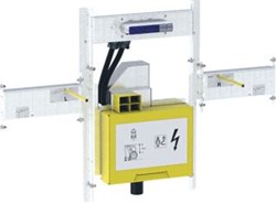GEBERIT GIS ELEMENT VOOR ONE WASTAFEL EN VOOR ONE WANDKRAAN MET INBOUWDRAAISIFON EN INBOUW-CLOU BREEDTE WASTAFEL 120 CM 461.474.00.1