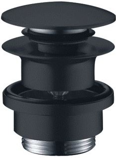 HANSGROHE AFVOERPUSH-OPEN DN32 MAT ZWART 50100670