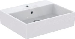 IDEAL STANDARD STRADA OPBOUWWASTAFEL 50 X 42 CM MET KRAANGAT EN OVERLOOP WIT IDEALPLUS K0816MA
