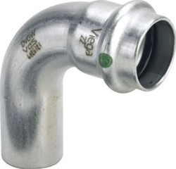 VIEGA SANPRESS INOX BOCHT 90° SC MOF/SPIE 18MM 435714