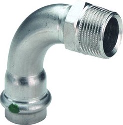 VIEGA SANPRESS INOX KNIE 90° SC BU.DR. 18MMX1/2BU 436902