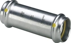 VIEGA SANPRESS INOX GAS OVERSCHUIFSOK 28 X 28 MM 2X PERS RVS 487065