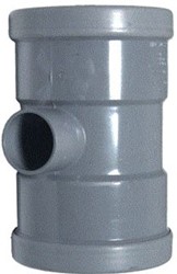 WAVIN PVC TEE 88 GRADEN GIETIJZER 110X50 SN4 2M/1G BC 8807500310