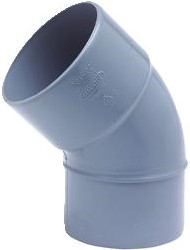 WAVIN WADAL PVC L-BOCHT 45 GRADEN GR 110 MOF/SPIE BC 8807500005