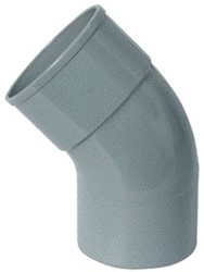 WAVIN PVC HWA BOCHT 45 GRADEN GR 100 MOF/SPIE BC 8807500080