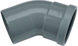 WAVIN WAFIX PVC M-BOCHT 45 GRADEN GR 110 SN8 MOF/SPIE BC 8807500201