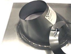 WINTERWARM CONISCHE PLAKPLAAT CP 130/210MM (GESCHILT VOOR DAKHELLING TOT 45GR.) INKL. STORMKRAAG GA8332
