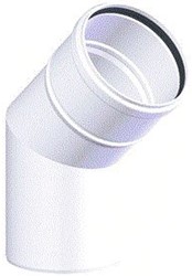 COX GEELEN COXDENS ROOKGASAFVOERBOCHT 100MM 45° PPS WIT CLAJAB600