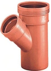 PP T-STUK 45° BR 125X110 SN12 2M/S 3422112114