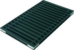 BETHERMA VLOERROOSTER 1400X280 ZWART ALUMINIUM VOOR CONVECTORPUT METRO R03-M