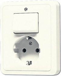 JUNG COMBINATIE WISSEL ST550 WIT MET R-A 5576EU