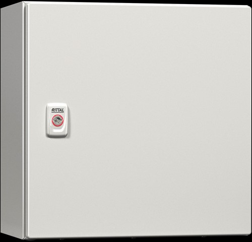 RITTAL AX WANDKAST 1 DEUR 600X1200X400 MM BXHXD PLAATSTAAL MET MONTAGE-EN WARTELPLAAT ONDER 3-P SLUITSYSTEEM (DUBBELBAARD)  1261000-3