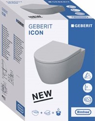 GEBERIT ICON PACK WCL VERD.VORM EFF3 RIMFREE INCLUSIEF ZITTING SOFT-CLOSE QUICK-RELEASE 501.664.00.1
