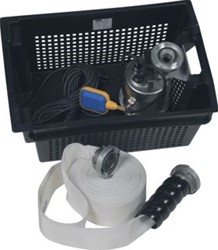 SANIBROYEUR SANISUB STEEL 101 OVERSTROMINGS NOOD KIT COMPLEET NOM DEBIET 6M3/H SANISUBSTEEL101