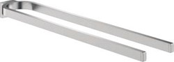 GROHE SELECTION HANDDOEKHOUDER DUBBEL 2X ARM 400MM VAST METAAL SUPERSTEEL 41059DC0