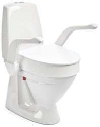 ETAC TOILETVERHOGER MY-LOO MET ARMSTEUNEN VASTGEMONTEERD 10 CM E80301512