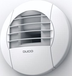 Duco DucoVent Hygro ZR ventilatieventiel, 125 mm, 10-50 m3/u, met montagering 0000-4629