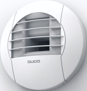 Duco DucoVent Hygro ZR ventilatieventiel, 125 mm, 10-50 m3/u, met montagering 0000-4629