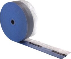 WAVIN RANDISOLATIE VLOERVERWARMING POLYETHYLEEN (PE) (LXB) 50MX150MM BEVESTIGING ZELFKLEVEND DIKTE 8MM 4856900050