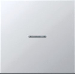 JUNG BEDIENINGSELEMENT 1-TOETS MET AFDEKKING LED INDICATIE VOOR DIMMER VOOR JALOEZIESCHAKELAAR ALUMINIUM MAT ALUMINIUM FMAL1700