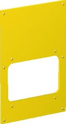 OBO AFDEKPLAAT BEVEILIGINGSINSTALLATIE 160X105MM PVC KOOLZAADGEEL 1021