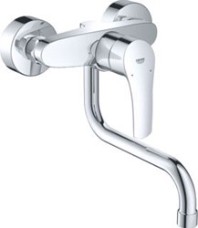 GROHE EUROSMART KEUKENMENGKRAAN MET HOGE UITLOOP 28MM SUPERSTEEL 31391003
