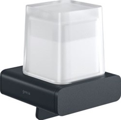 GEESA SHIFT ZEEPDISPENSER ZWART 200 ML MET GESATINEERD GLAS 919916-06