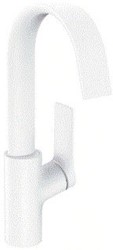 HANSGROHE VIVENIS EENGREEPS WASTAFELMENGKRAAN 210 DRAAIBARE UITLOOP ZONDER AFVOER MAT WIT 75032700