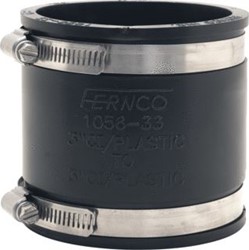 IPCO FERNCO RECHTE KOPPELING 92-75MM ZWART/GRIJS 40B090