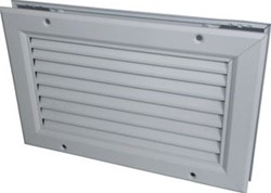 BARCOL AIR LAMELLENROOSTER BA GDXOOS4 525X125 ZICHTDICHT WAND-EN DEURROOSTER DOORVOER R9010 GDXOOS405250125