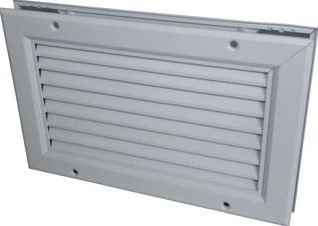 BARCOL AIR LAMELLENROOSTER BA GDXOOS4 525X125 ZICHTDICHT WAND-EN DEURROOSTER DOORVOER R9010 GDXOOS405250125