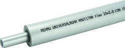 REHAU RAUTITAN STABIL MEERLAGENBUIS GLAD 20X2.9MM 3 LAGEN ALUMINIUM PE ISOLATIE 13MM FLEXIBEL BUIS GRIJS 25M 11314991025