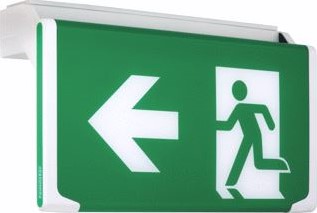 FAMOSTAR D-SIGN NOODVERLICHTING 2,3W 230V 1U 23M LEESAFSTAND WAND-/PLAFOND KUNSTSTOF IP40 HXBXL 160X75X272MM WIT RAL9016 393812