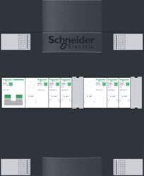SCHNEIDER ELECTRIC 4-GROEPENKAST 1-FASCHNEIDER ELECTRIC HOOFDSCHAKELAAR 2XALS (2/2) ADV1A204A